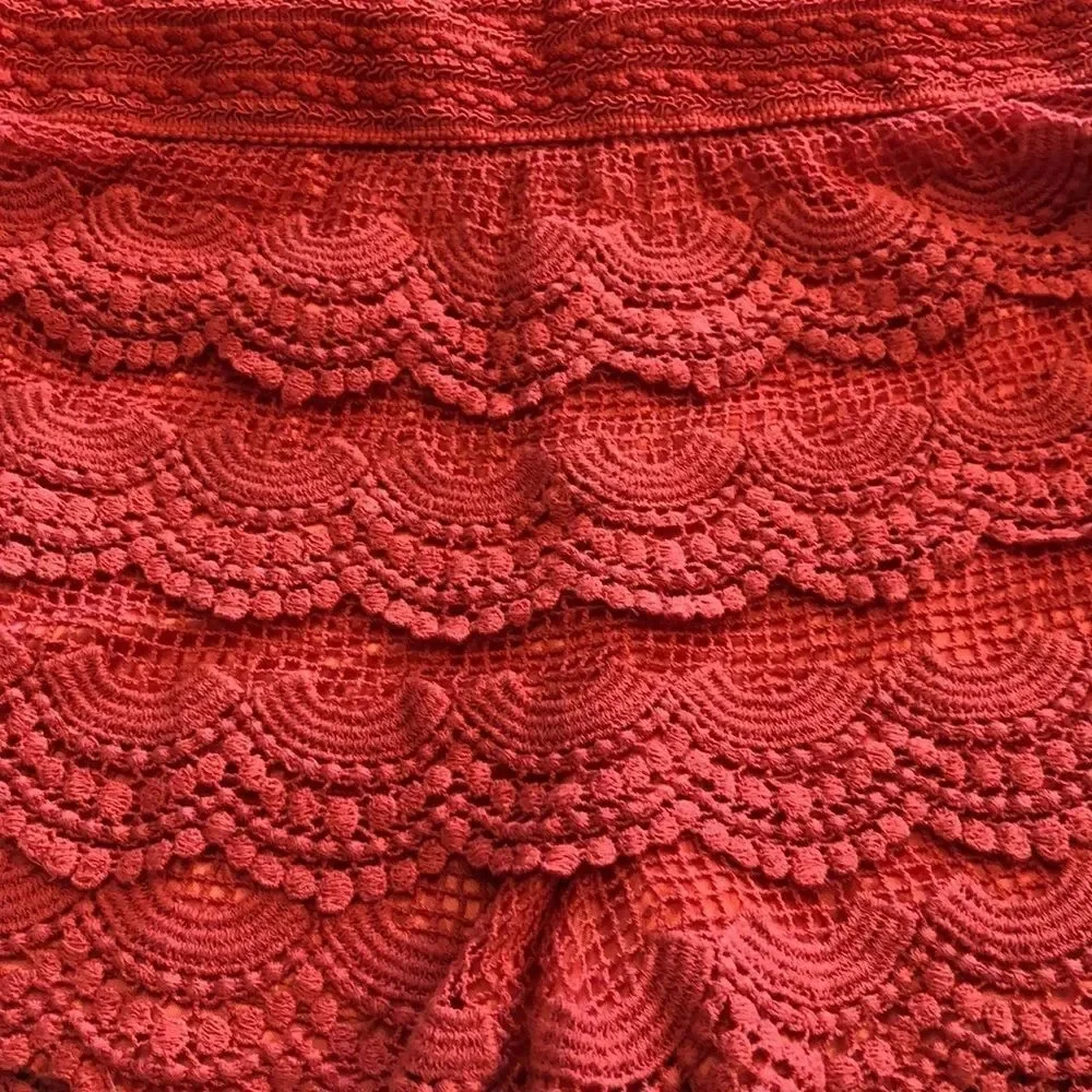 Alt B Orange Crochet Lace shorts Size Medium